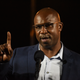 New York Democratic House candidate Jamaal Bowman greets supporters on June 23, 2020 in Yonkers, New York.